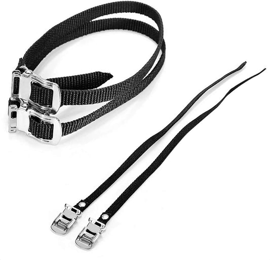 1 Pair Bikes Pedal Toe Straps Universal Replacement Foot Pedal Straps for Excersise Stationary Bike/Bicycle V1259-DP01-A-3237