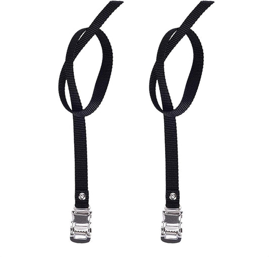 1 Pair Bikes Pedal Toe Straps Universal Replacement Foot Pedal Straps for Excersise Stationary Bike/Bicycle V1259-DP01-A-3237