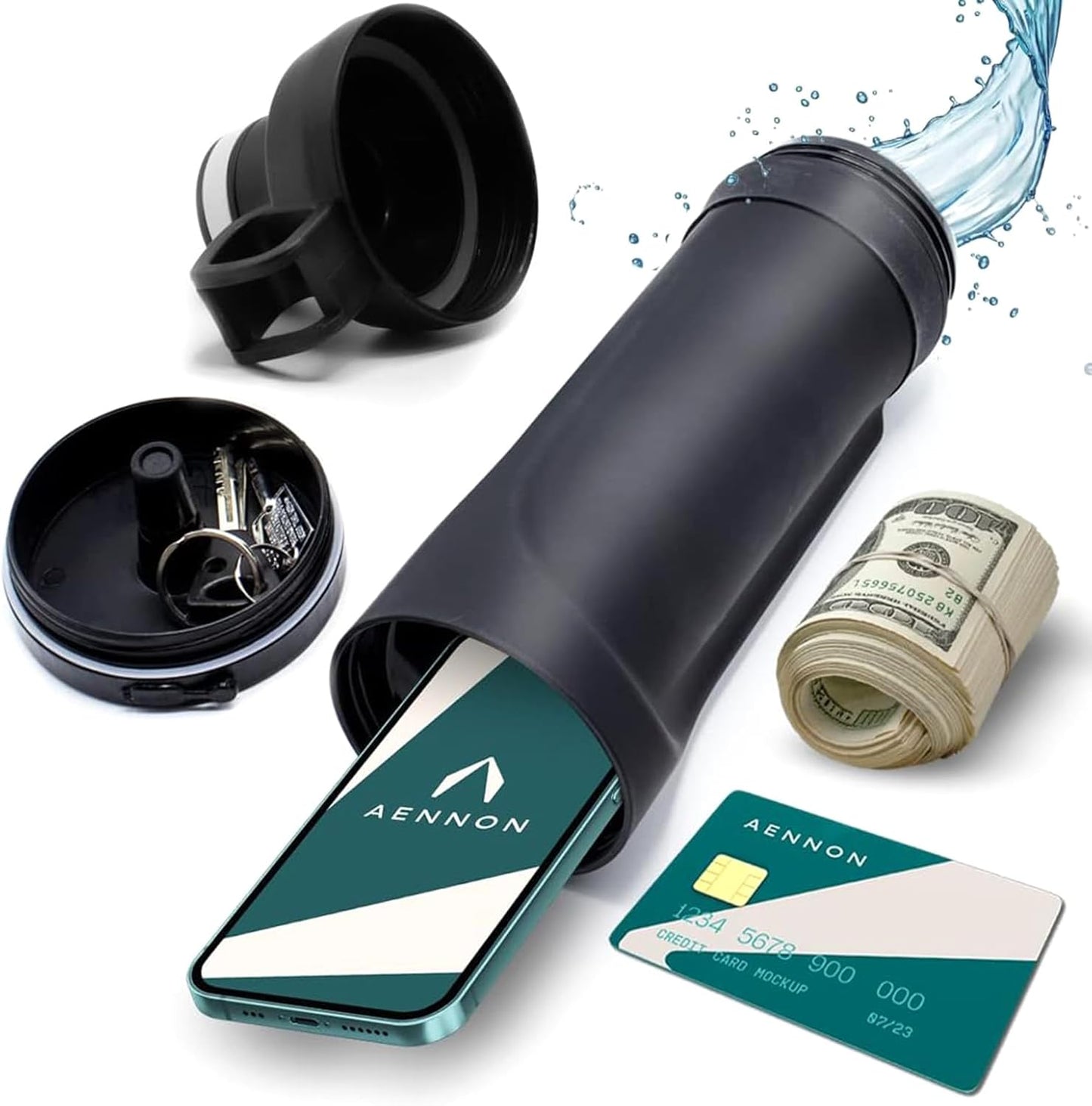 Plastic Water Cup Diversion Water Bottle Travel Home Hidden Spot Cash Card Key Bottom Compartment Storage V1259-DP01-A-3260