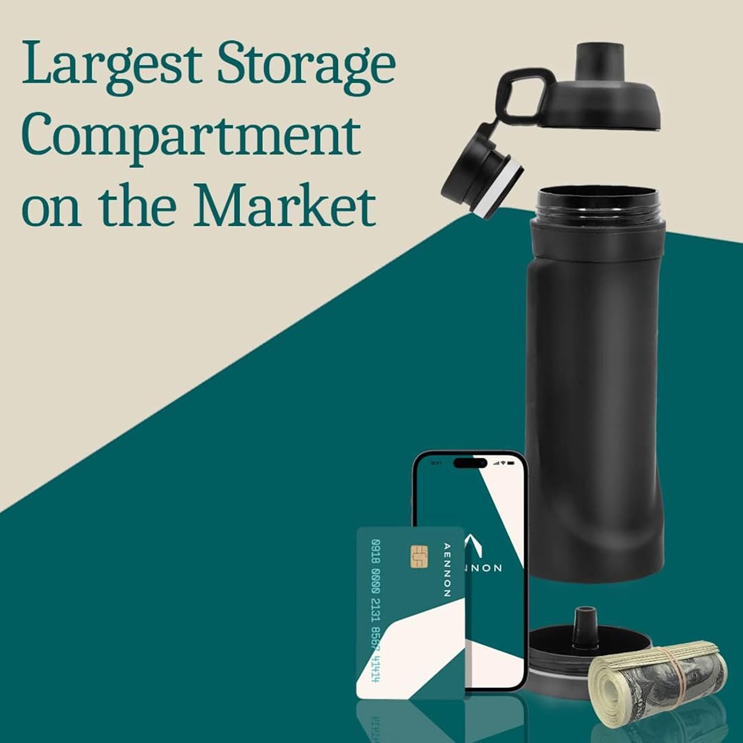 Plastic Water Cup Diversion Water Bottle Travel Home Hidden Spot Cash Card Key Bottom Compartment Storage V1259-DP01-A-3260
