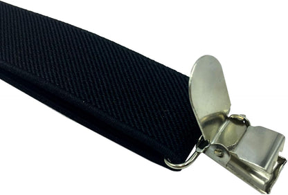 Suspenders for Women and Men | Elastic, Adjustable, Y-Back | Pant Clips, Tuxedo Braces V1259-DP01-A-3273