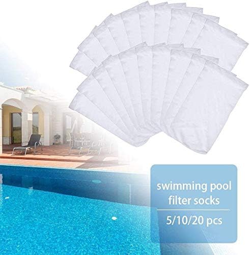 20 Pack Pool Skimmer Socks Fine Mesh Pool Socks fit for Swimming Pool and Spa Pre-Filter Savers Baskets and V1259-DP01-A-3285