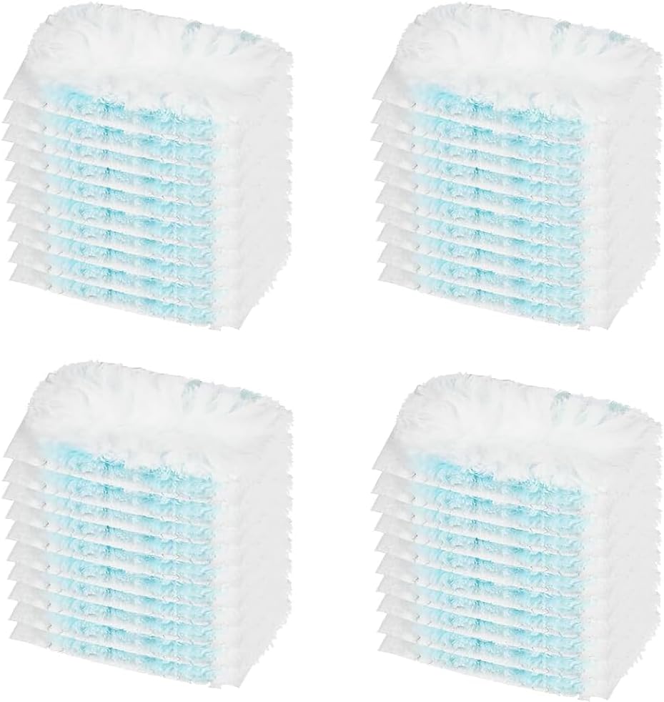 40 Pack Disposable Duster Refills Kit Compatible with Swiffer Dusters 180 Degree Extendable Handle Dusters V1259-DP01-A-3287