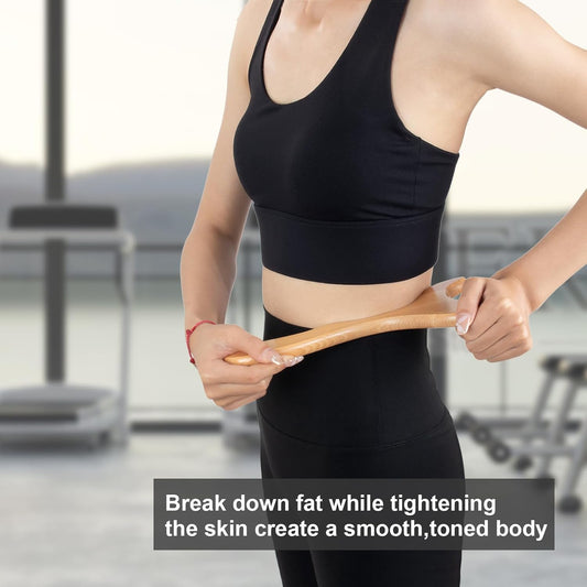 Wood Therapy Massage Tools,Wooden Lymphatic Drainage Massager, Cellulite Remover Body Sculpting Tool for V1259-DP01-A-3293