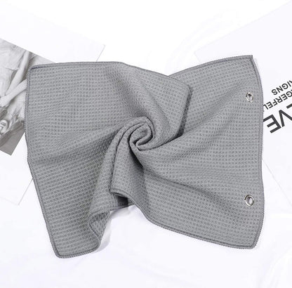 Golf Towel,2 PackPremium Microfiber Fabric Waffle Pattern Towels,Heavy Duty Carabiner Clip (2 Pcs,2 Colors) V1259-DP01-A-3294