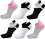 Women Toe Socks 5 Finger Cotton Wicking Athletic 6 Pack V1259-DP01-A-3301