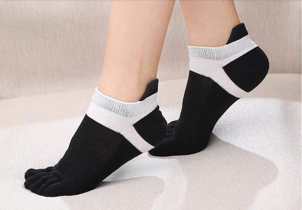 Women Toe Socks 5 Finger Cotton Wicking Athletic 6 Pack V1259-DP01-A-3301