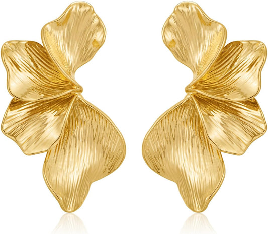 Gold Boho Ocean Earrings Shell Earrings Sea Shell Stud Earrings Beach Jewelry Gifts for Women V1259-DP01-A-3316