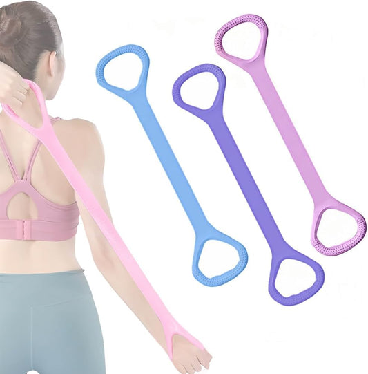 3 Pack Figure 8 Fitness Resistance Band, Elastic Bands for Working Out,Arm|Back|Chest Training Exercise V1259-DP01-A-3324