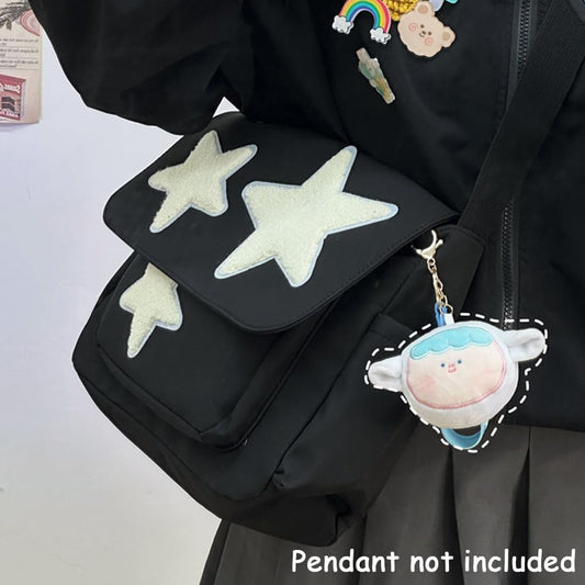 Cute Messenger Bag, Aesthetic Crossbody Bag, Y2K Star Grunge Bag Emo Shoulder Tote Purse for Women V1259-DP01-A-3332