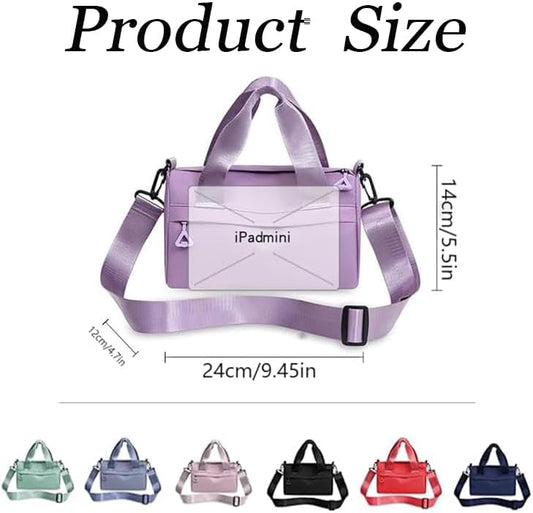 Mini Gym Bag for Women & Men Adjustable Small Duffle Bag with Detachable Strap, Waterproof Gym Tote with Wet V1259-DP01-A-3335