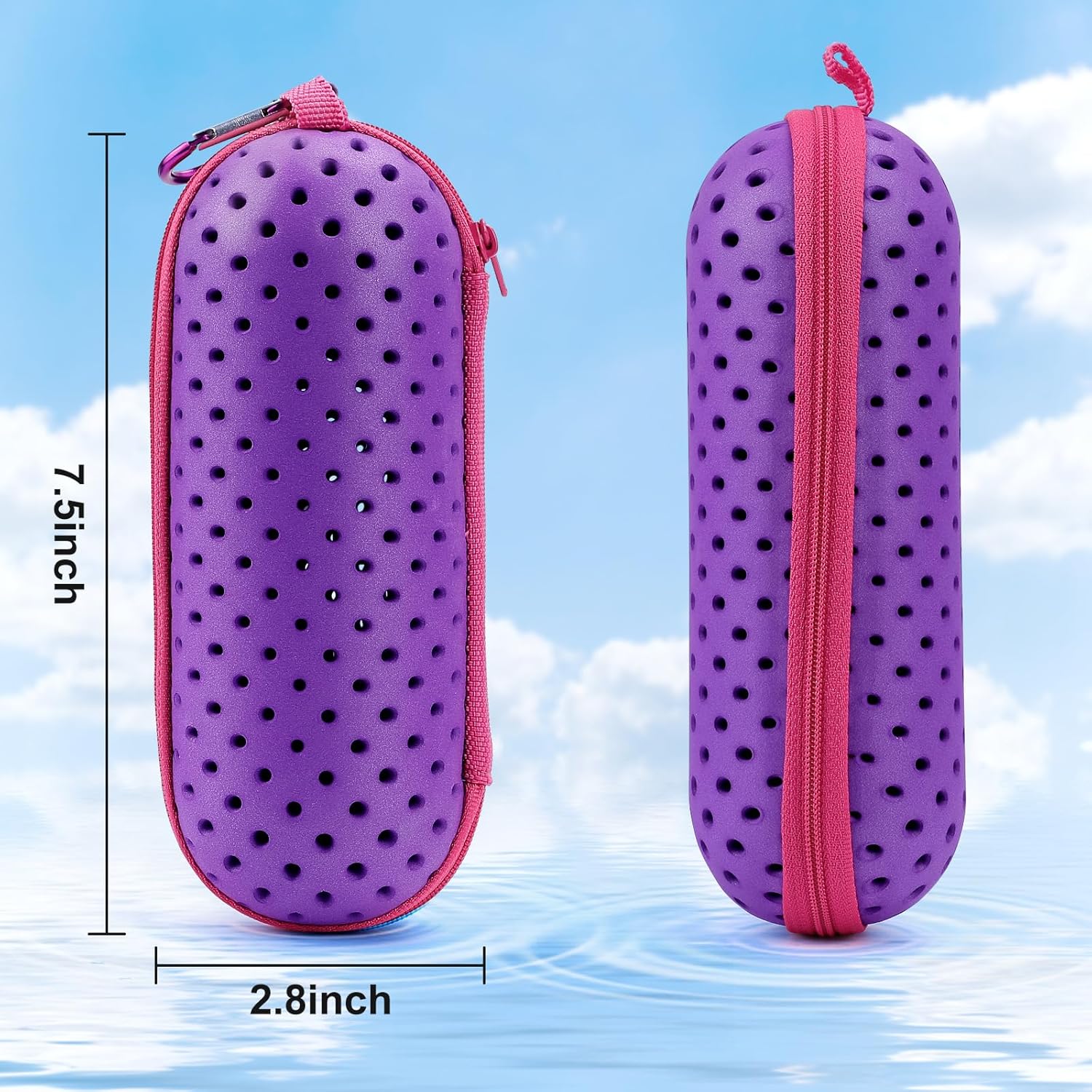 Swim Goggle Case For Swimming Goggles, Protective Cases for Goggles with Clip, Sunglasses, Goggles, Sports V1259-DP01-A-3347