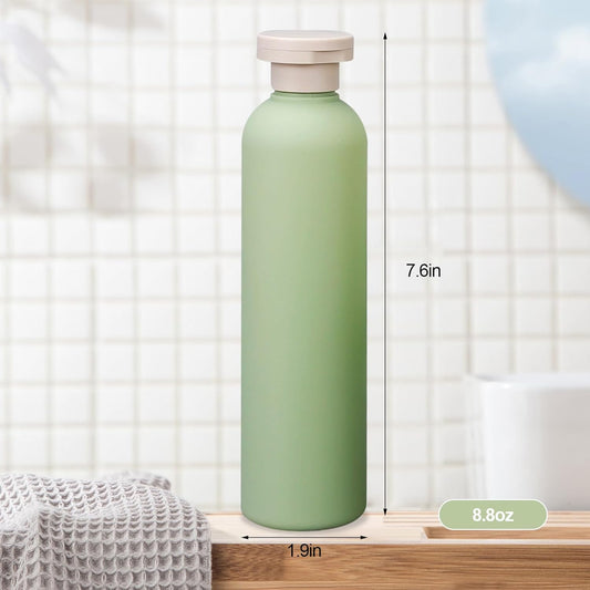 3Pcs 8.8oz Flip Top Squeeze Bottles,Reusable and Refillable Leak Proof Travel Bottles,For Lotions,Facial V1259-DP01-A-3352