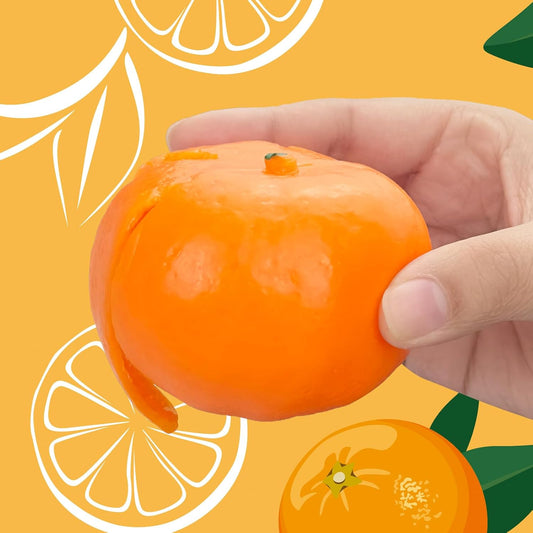 Tangerine Squishies Stress Relief Soft Scented Simulation Orange Fruit Squeeze Toys Cute Birthday Gift V1259-DP01-A-3367