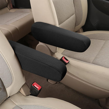 2PC Car Front Seat Armrest Covers,Universal Size Seat Arm Rest Cover,Flat Cloth Fabric Armrest Cover,Car V1259-DP01-A-3373