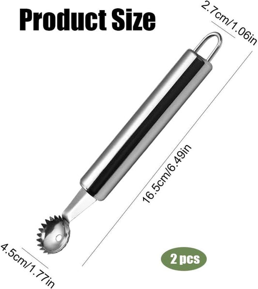 2 Pcs Stainless Steel Strawberry Huller and Tomato Stem Corer Tool, Tomato Stem Corer Tool,Stainless Steel V1259-DP01-A-3375
