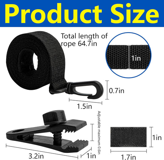 24 Pcs Pool Solar Cover Reel Attachment Kit, Inground Swimming Pool Solar Cover Straps and Clips, Solar V1259-DP01-A-3391