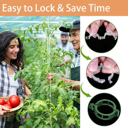 Tomato Clips for Climbing Plants, 300 Pcs Reusable Plastic Tomato Plant Clips for Climbing Plants,Tomato V1259-DP01-A-3395