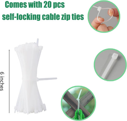 10Pack Melon Hammock Watermelon Nets with 20 Cable Zip Ties, Heavy Duty Watermelon Honeydew Net for Garden V1259-DP01-A-3396