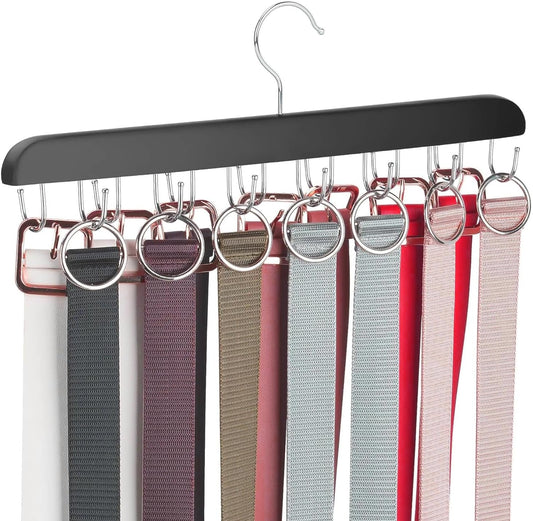 Belt Hanger Belt Organizer Tie Rack Tank Top Bra Hanger Tie Hanger Bra Organizer for Closet with 14 V1259-DP01-A-3406