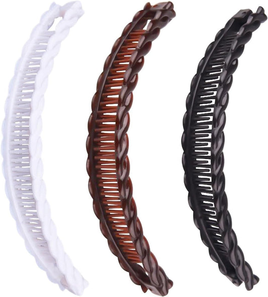3Pcs Banana Clips Hair, Vintage Clincher Combs Banana Hair Clips Claws Hair Clips, Banana Clips Hair for V1259-DP01-A-3421