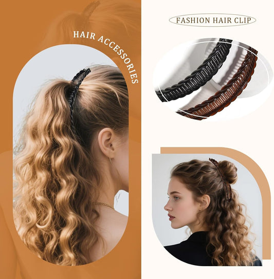 3Pcs Banana Clips Hair, Vintage Clincher Combs Banana Hair Clips Claws Hair Clips, Banana Clips Hair for V1259-DP01-A-3421