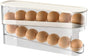 Egg Storage for Fridge, Space-Saving Rolling Eggs Dispenser for Refrigerator Storage, Made of Sturdy, Clear V1259-DP01-A-3425
