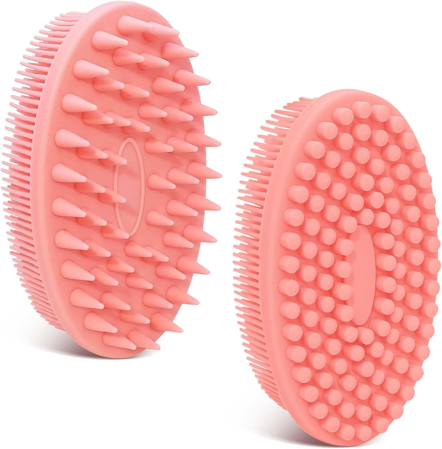 Soft Silicone Body Scrubber 2PCS, Dual-Side Silicone Loofah for Shower, Gentle Loofa Alternative, Replaceable V1259-DP01-A-3438