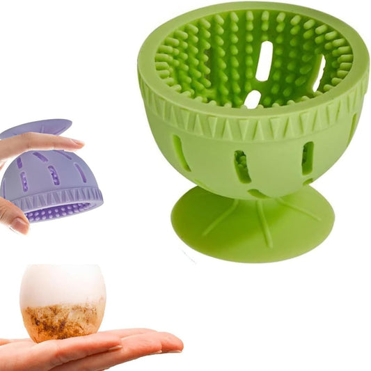 Silicone Egg Brush Cleaner with Suction Cup, Premium Fresh Egg Washer and Brush for Easy Cleaning of V1259-DP01-A-3440