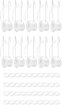 10 PCS Tomato Roller Hooks with String & 40 Clips, 49.2FT Twine Tomato Trellis Kit - Climbing Support for V1259-DP01-A-3441
