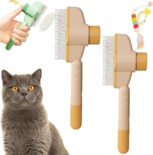 Avatore Zenbrush - Removes Fur & Relieves Pain, Zen Brush for Cats, Zenbrush Cat Comb, Self-Cleaning Cat V1259-DP01-A-3443