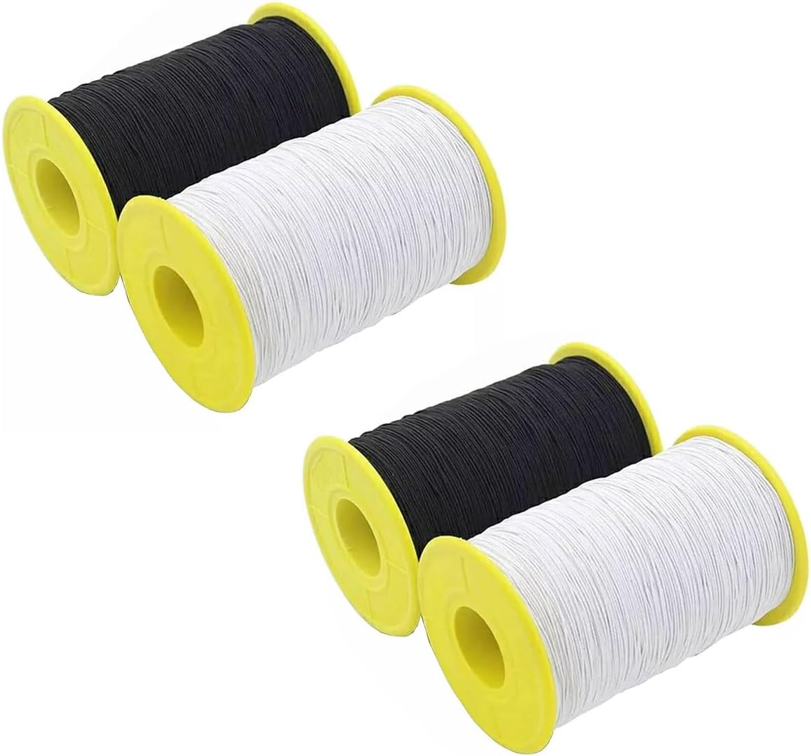4 Pack Elastic Thread for Sewing Thickness Stretchy String Elastic Cord Sturdy Elastic Sewing Thread for V1259-DP01-A-3483