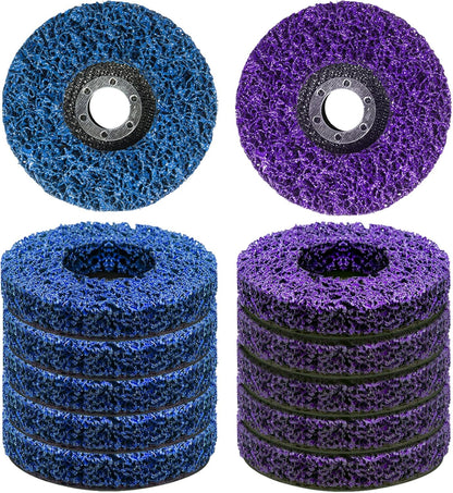 12 PCS Strip Discs 4"x 5/8" Stripping Wheel Suitable for Cleaning Angle Grinder to Remove Paint, Rust and V1259-DP01-A-3487