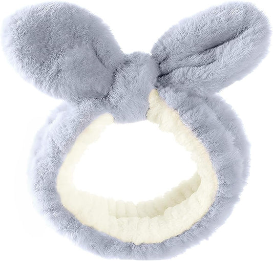 Skin Care Headband, Face Washing band, Bunny Ears, Bath Shower, Girls Elastic Makeup (C, M) V1259-DP01-A-3508