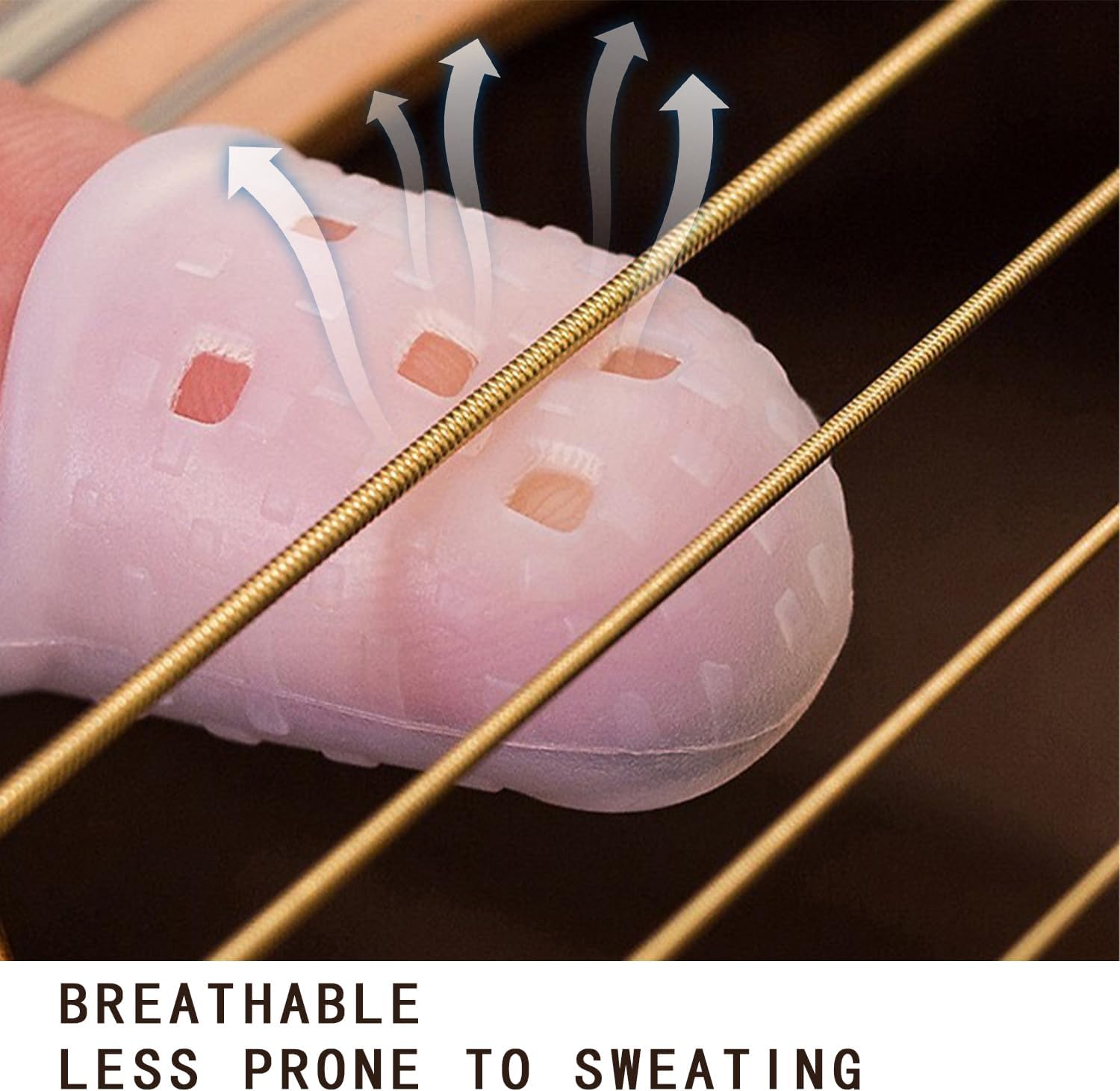 Silicone Guitar Finger Guards 20pcs Fingertip Protectors Covers Caps for Stringed Instruments Like Guitar V1259-DP01-A-3514