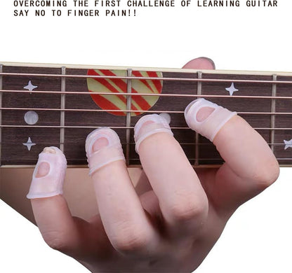 Silicone Guitar Finger Guards 20pcs Fingertip Protectors Covers Caps for Stringed Instruments Like Guitar V1259-DP01-A-3514