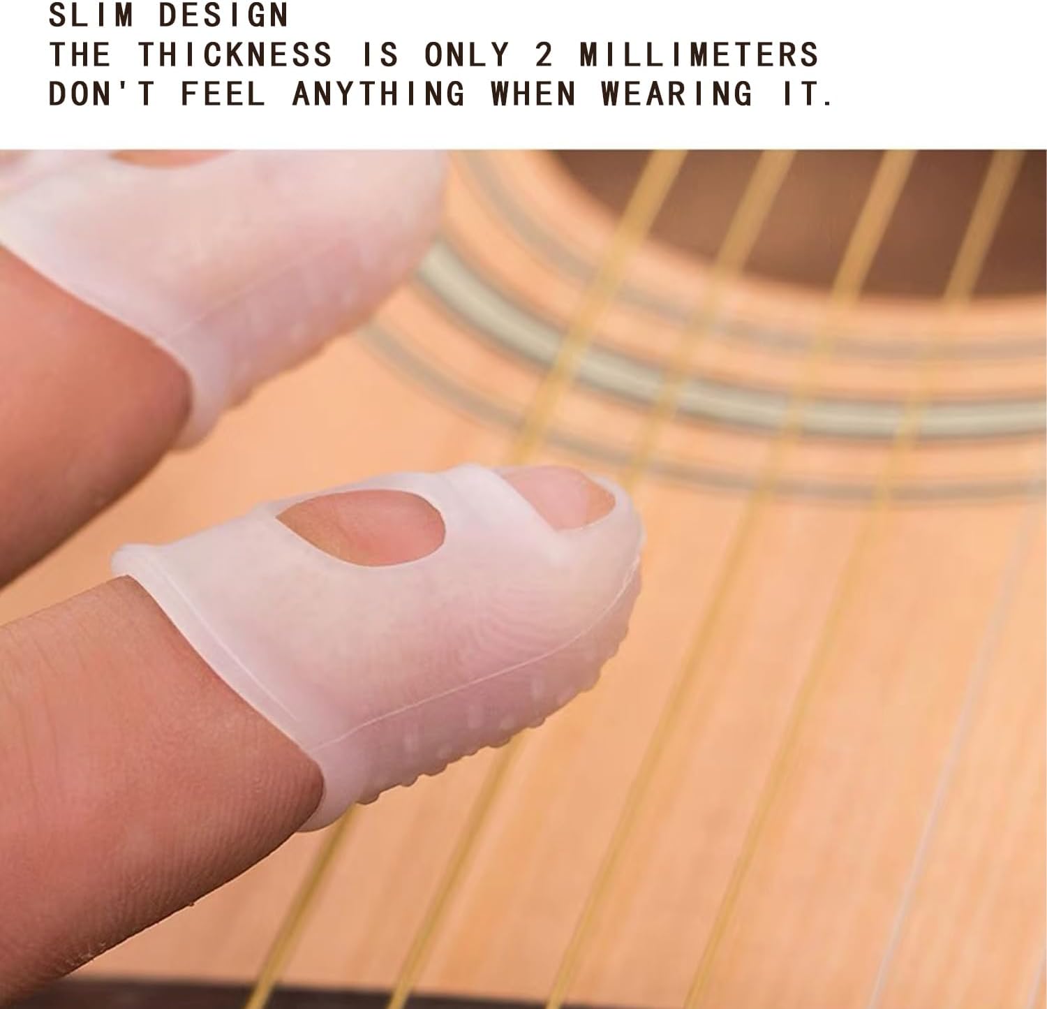 Silicone Guitar Finger Guards 20pcs Fingertip Protectors Covers Caps for Stringed Instruments Like Guitar V1259-DP01-A-3514