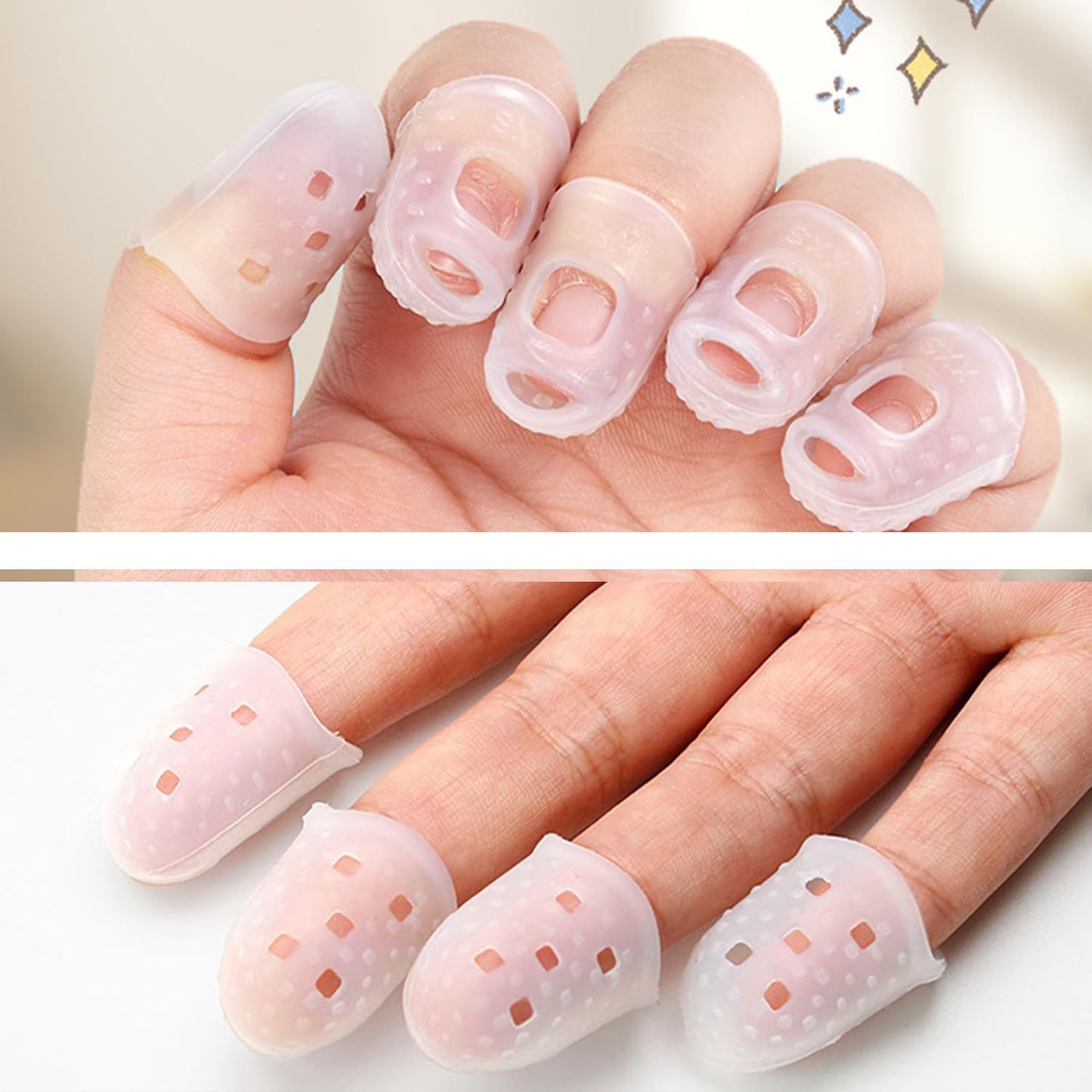 Silicone Guitar Finger Guards 20pcs Fingertip Protectors Covers Caps for Stringed Instruments Like Guitar V1259-DP01-A-3514
