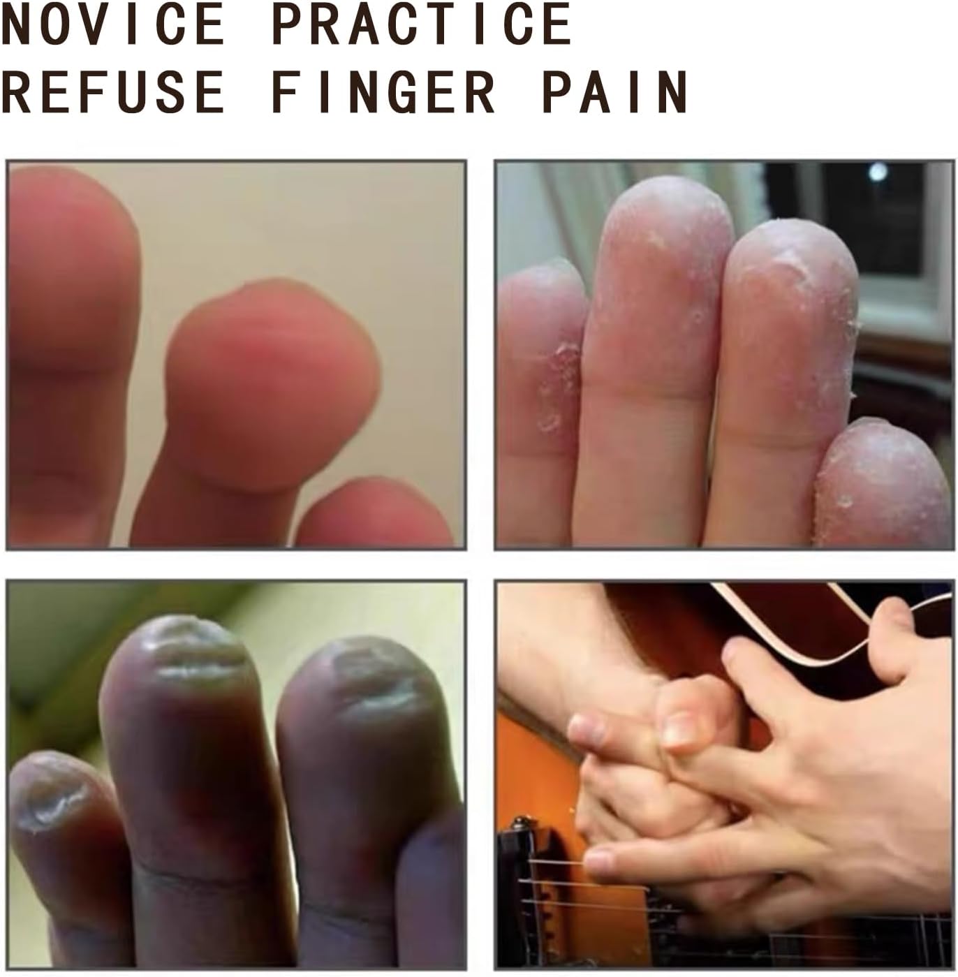Silicone Guitar Finger Guards 20pcs Fingertip Protectors Covers Caps for Stringed Instruments Like Guitar V1259-DP01-A-3514