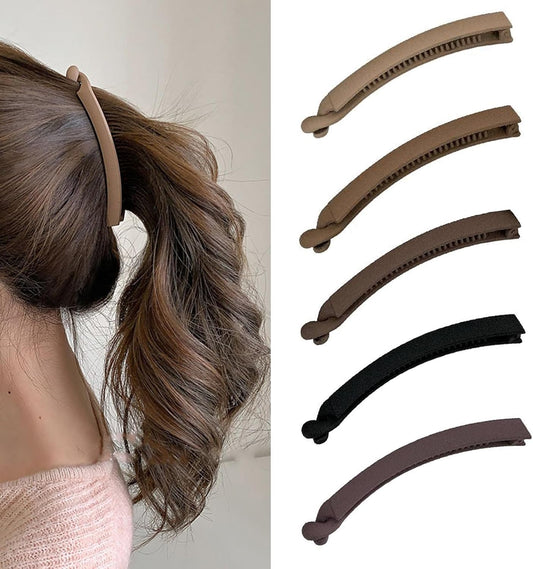 5 Pcs Banana Clip Vintage Hair Clips for Thin Hair Women Banana Clips for Thin Hair Strong Hold Banana Clips V1259-DP01-A-3515