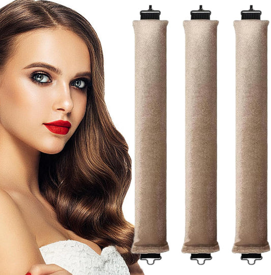 Heatless Hair Curler Set, 3 Pcs Hair Curlers No Heat, Heatless Overnight Blowout Rods with Hook for Hair V1259-DP01-A-3529
