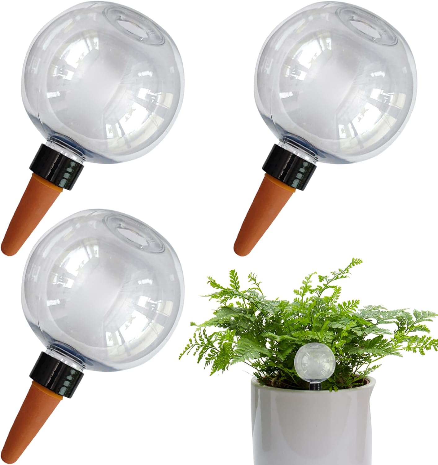 3PCS Plant Watering Globes, 500ml Self Watering Planter Insert, Transparent Plant Irrigation Devices for V1259-DP01-A-3542