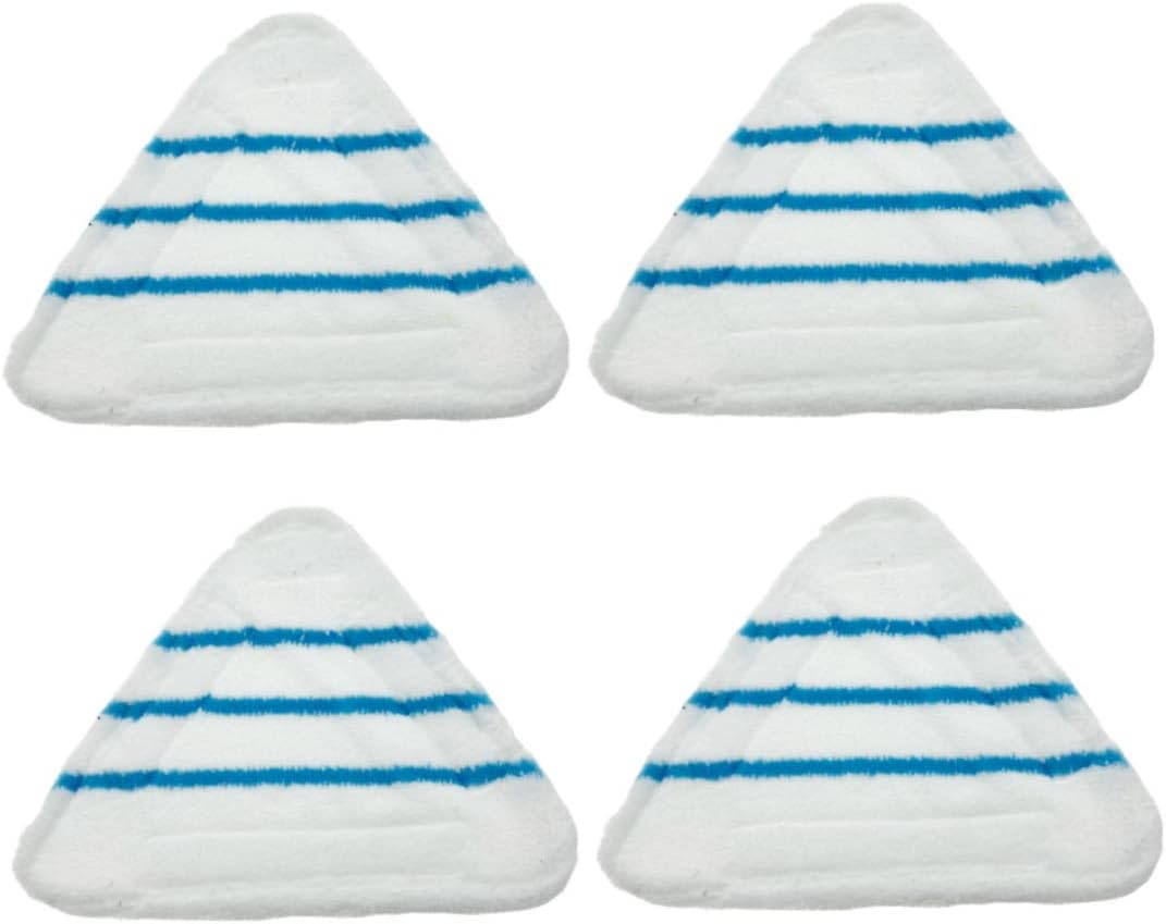 4PCS Washable Microfiber Steam Mop Pads, Replacement Floor Cloths for Steam Cleaners, Reusable Cleaning Pads V1259-DP01-A-3544