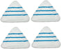 4PCS Washable Microfiber Steam Mop Pads, Replacement Floor Cloths for Steam Cleaners, Reusable Cleaning Pads V1259-DP01-A-3544
