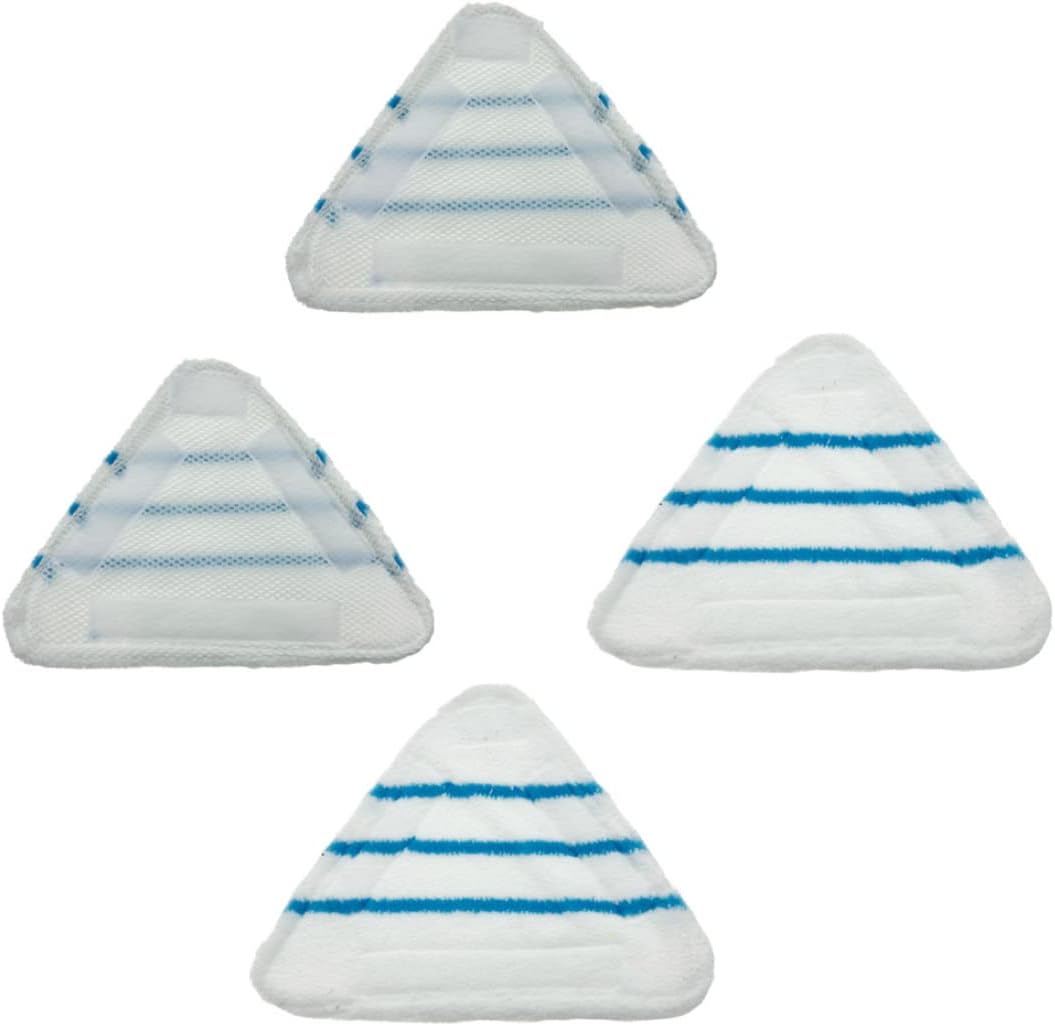4PCS Washable Microfiber Steam Mop Pads, Replacement Floor Cloths for Steam Cleaners, Reusable Cleaning Pads V1259-DP01-A-3544