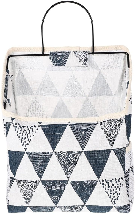 Single pocket wall hanging fabric organizer, durable and space-saving design, perfect for bedroom, dorm, V1259-DP01-A-3549
