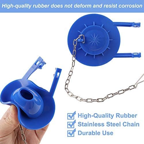 2 Pack Universal Toilet Tank Flapper 2 Inch Easy to Install Long Lasting All Rubber Seal Flapper Replacement V1259-DP01-A-3559