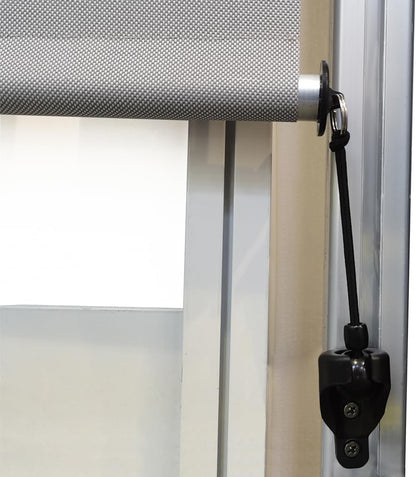 Replacement Shade Parts Bungee End Cap Kit for Exterior Cordless Roller Shades Outdoor Blinds( 2 Sets) (Black) V1259-DP01-A-3560