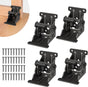 4 Pack Folding Brackets, Self-Lock Hinge with Screws for Folding Table Legs, Lock Extension Support Bracket V1259-DP01-A-3566