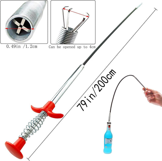 Drain Snake, Drain Clog Remover - Gutter Cleaning Tools Drain Cleaner for Toilet Sewer Shower Kitchen V1259-DP01-A-3567